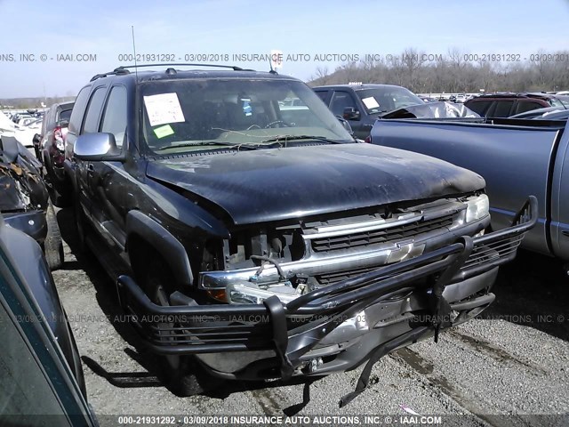 1GNEK13T15J144578 - 2005 CHEVROLET TAHOE K1500 BLACK photo 1