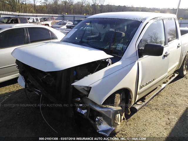 1N6BA0ED1BN313000 - 2011 NISSAN TITAN S/SV/SL/PRO-4X WHITE photo 2