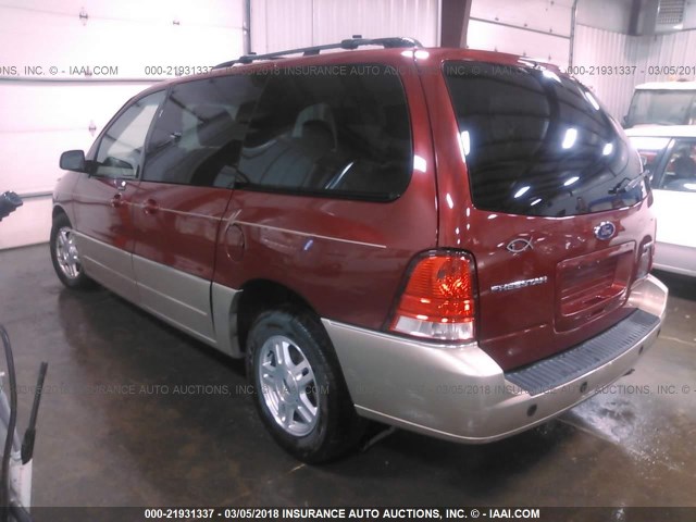 2FMDA58244BA33987 - 2004 FORD FREESTAR LIMITED RED photo 3