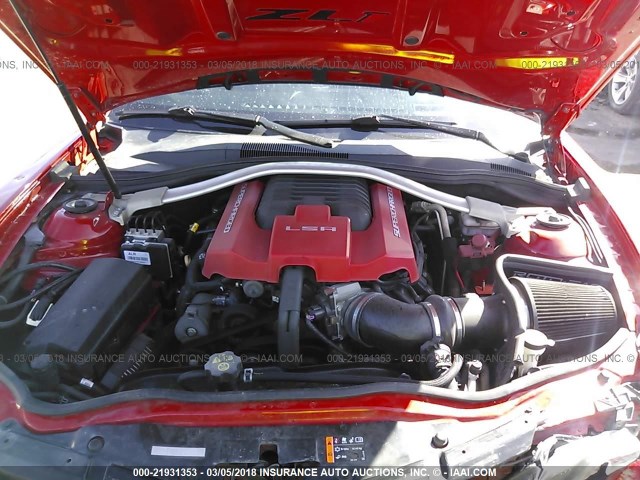 2G1FZ1EP0D9801575 - 2013 CHEVROLET CAMARO ZL1 红色 照片 10