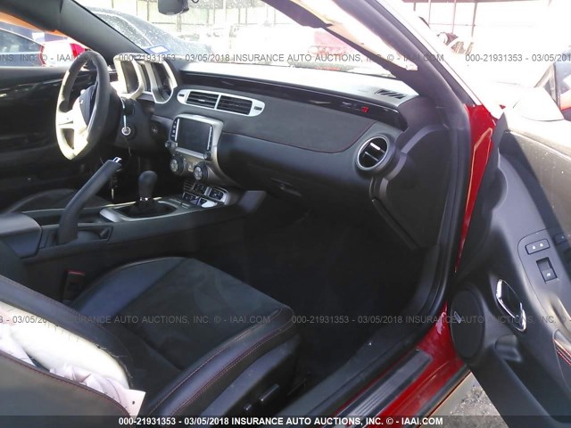 2G1FZ1EP0D9801575 - 2013 CHEVROLET CAMARO ZL1 RED photo 5