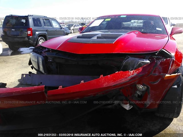 2G1FZ1EP0D9801575 - 2013 CHEVROLET CAMARO ZL1 RED photo 6