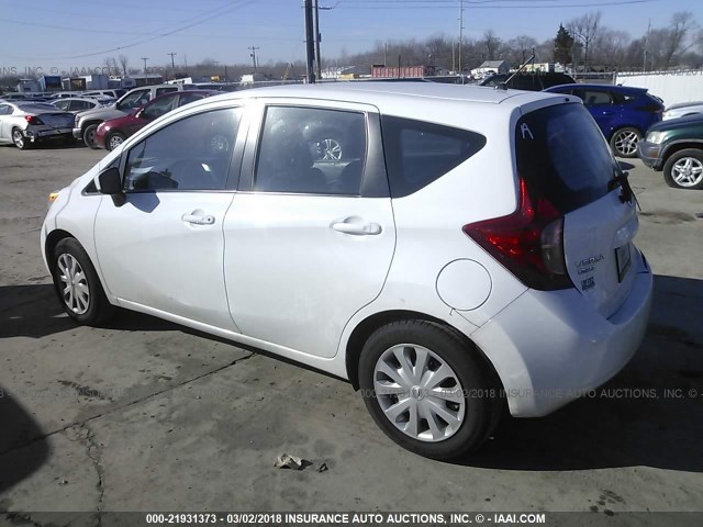 3N1CE2CP2FL442375 - 2015 NISSAN VERSA NOTE S/S PLUS/SV/SL/SR WHITE photo 3