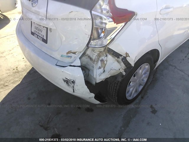 3N1CE2CP2FL442375 - 2015 NISSAN VERSA NOTE S/S PLUS/SV/SL/SR WHITE photo 6