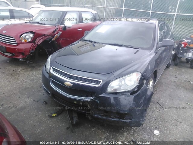 1G1ZC5EB2A4129348 - 2010 CHEVROLET MALIBU 1LT 黑色 照片 2