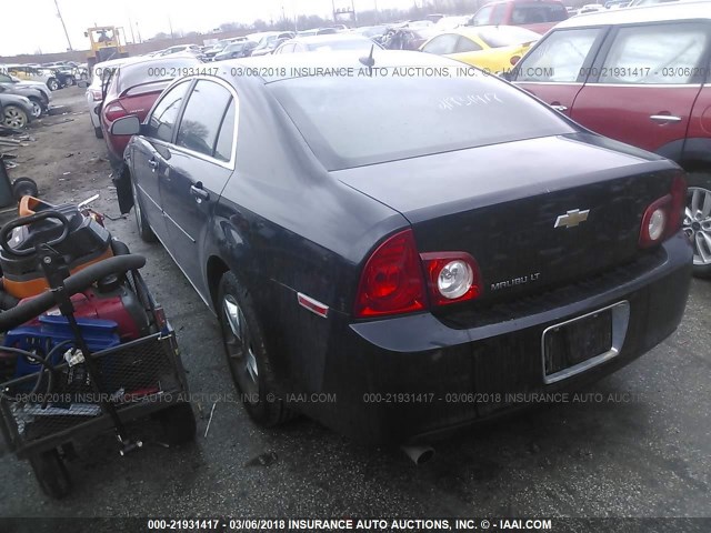 1G1ZC5EB2A4129348 - 2010 CHEVROLET MALIBU 1LT 黑色 照片 3