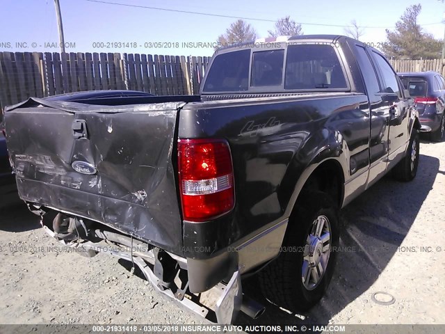 1FTPX14576NB03482 - 2006 FORD F150 BROWN photo 4