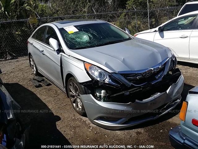 5NPEC4AC7DH539365 - 2013 HYUNDAI SONATA SE/LIMITED SILVER photo 1