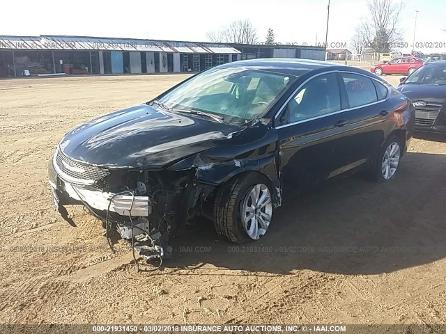 1C3CCCAB1FN674177 - 2015 CHRYSLER 200 LIMITED BLACK photo 2