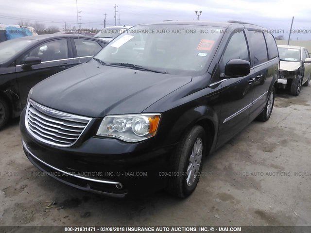 2C4RC1BG9ER348052 - 2014 CHRYSLER TOWN & COUNTRY TOURING BLACK photo 2