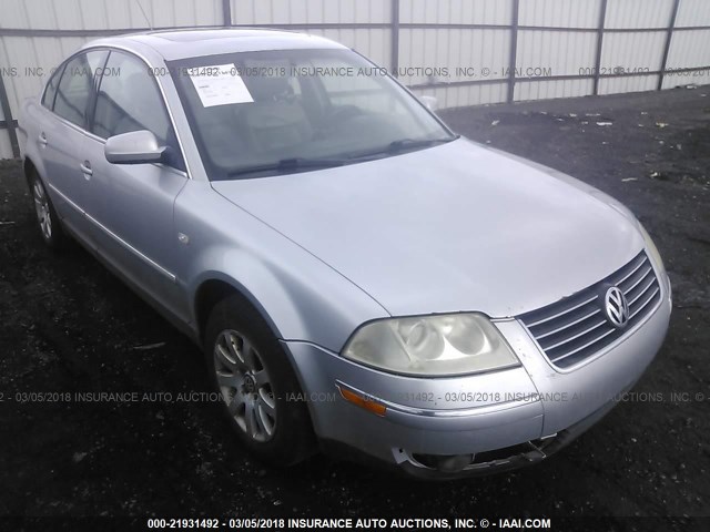 WVWPD63B41P141388 - 2001 VOLKSWAGEN PASSAT GLS SILVER photo 1