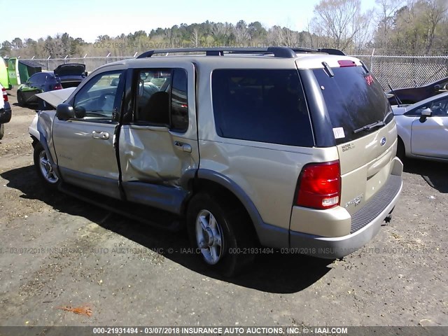 1FMZU63E92ZB35106 - 2002 FORD EXPLORER XLT GOLD photo 3