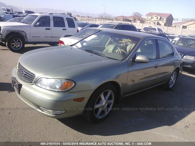 JNKDA31AX3T114404 - 2003 INFINITI I35 GREEN photo 2