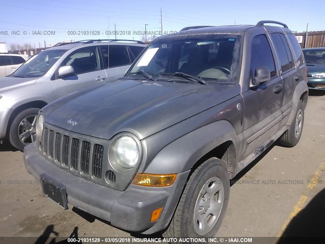 1J4GL48K27W647620 - 2007 JEEP LIBERTY SPORT Qızıl foto 2