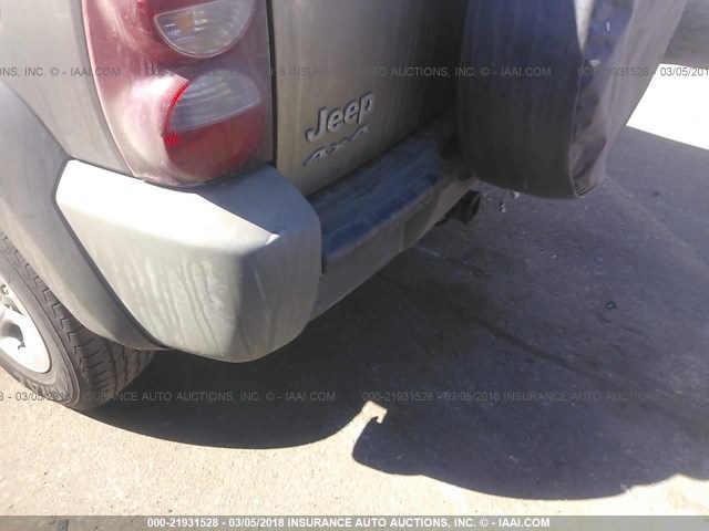 1J4GL48K27W647620 - 2007 JEEP LIBERTY SPORT Qızıl foto 6