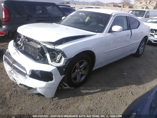 2B3CA3CV5AH290298 - 2010 DODGE CHARGER SXT WHITE photo 2