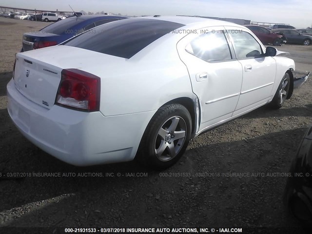 2B3CA3CV5AH290298 - 2010 DODGE CHARGER SXT WHITE photo 4