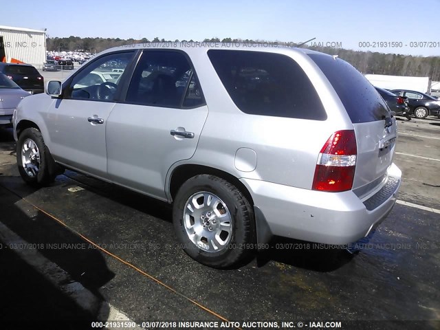 2HNYD18292H512626 - 2002 ACURA MDX SILVER photo 3