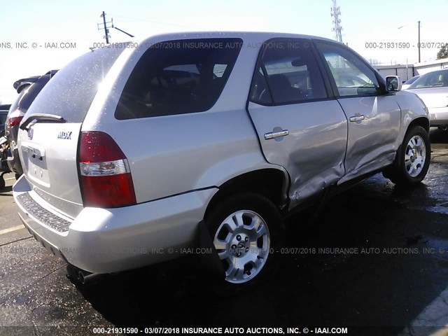 2HNYD18292H512626 - 2002 ACURA MDX SILVER photo 4