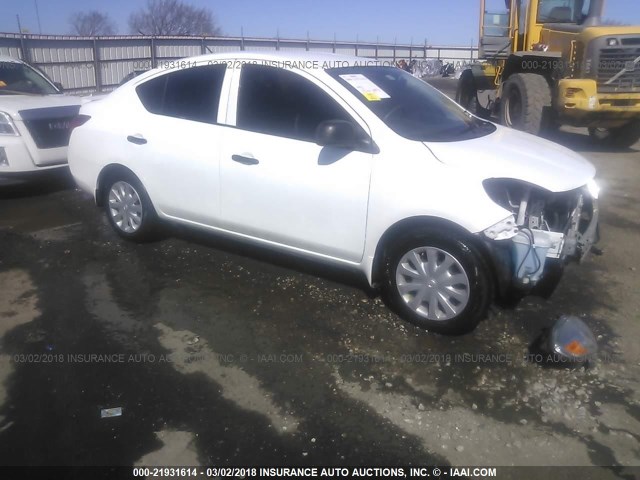 3N1CN7AP9DL833889 - 2013 NISSAN VERSA S/S PLUS/SV/SL WHITE photo 1