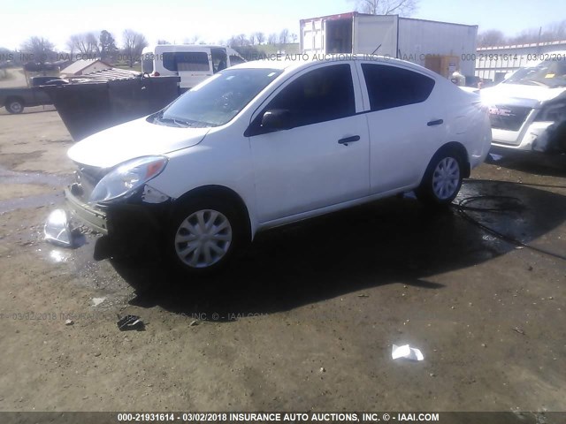 3N1CN7AP9DL833889 - 2013 NISSAN VERSA S/S PLUS/SV/SL WHITE photo 2