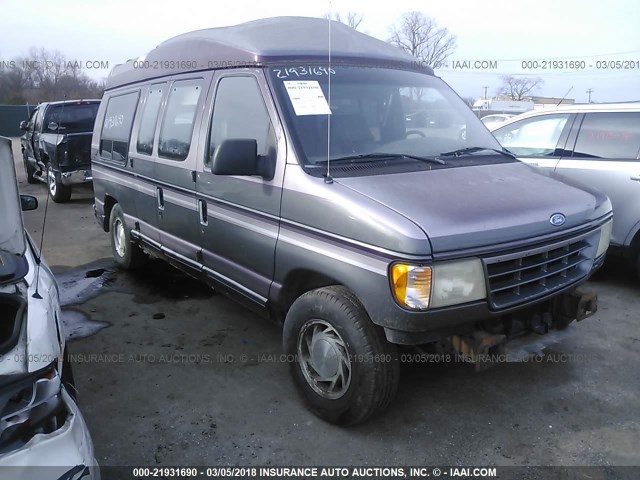 1FDEE14H9SHB51044 - 1995 FORD ECONOLINE E150 VAN GRAY photo 1