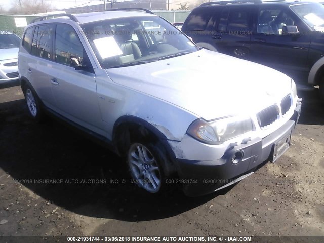 WBXPA734X4WC44749 - 2004 BMW X3 2.5I SILVER photo 6