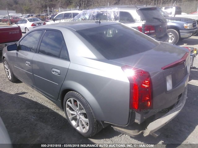 1G6DP567450107528 - 2005 CADILLAC CTS HI FEATURE V6 GRAY photo 3