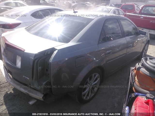 1G6DP567450107528 - 2005 CADILLAC CTS HI FEATURE V6 GRAY photo 4