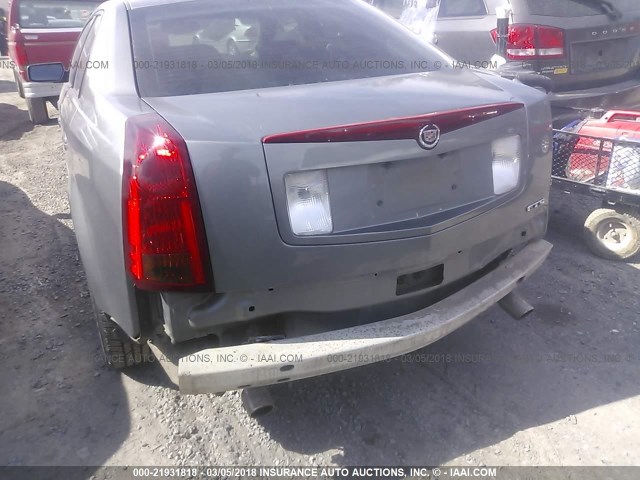 1G6DP567450107528 - 2005 CADILLAC CTS HI FEATURE V6 GRAY photo 6