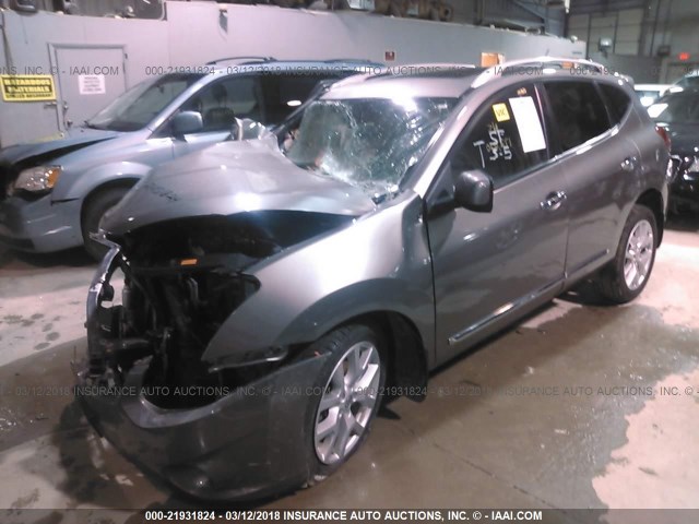 JN8AS5MVXBW276949 - 2011 NISSAN ROGUE S/SV/KROM GRAY photo 2