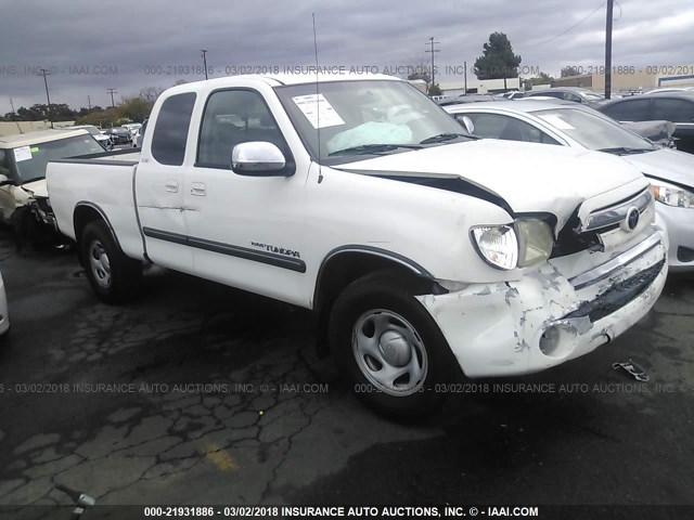 5TBRN34113S432376 - 2003 TOYOTA TUNDRA ACCESS CAB SR5 WHITE photo 1