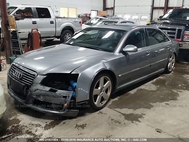 WAUML44E46N004020 - 2006 AUDI A8 L QUATTRO GRAY photo 2