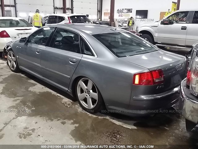 WAUML44E46N004020 - 2006 AUDI A8 L QUATTRO GRAY photo 3