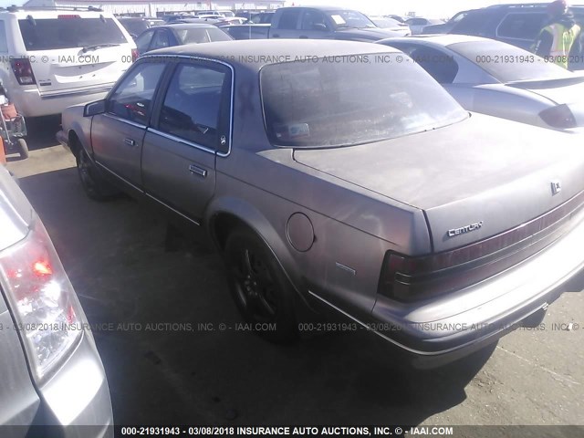 1G4AL51N7K6432678 - 1989 BUICK CENTURY LIMITED BROWN photo 3