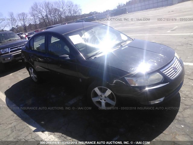 1G8AL55B36Z127455 - 2006 SATURN ION LEVEL 3 BLACK photo 1