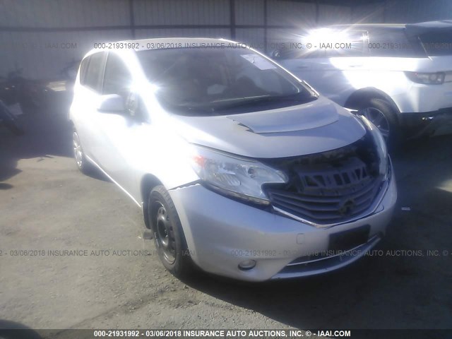 3N1CE2CPXEL436533 - 2014 NISSAN VERSA NOTE S/S PLUS/SV/SL SILVER photo 1