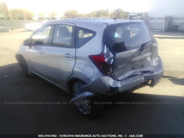 3N1CE2CPXEL436533 - 2014 NISSAN VERSA NOTE S/S PLUS/SV/SL SILVER photo 3