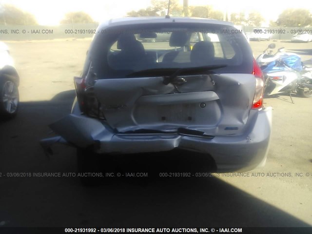 3N1CE2CPXEL436533 - 2014 NISSAN VERSA NOTE S/S PLUS/SV/SL SILVER photo 6