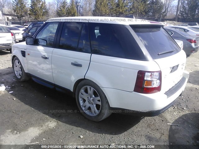 SALSF25456A933144 - 2006 LAND ROVER RANGE ROVER SPORT HSE WHITE photo 3