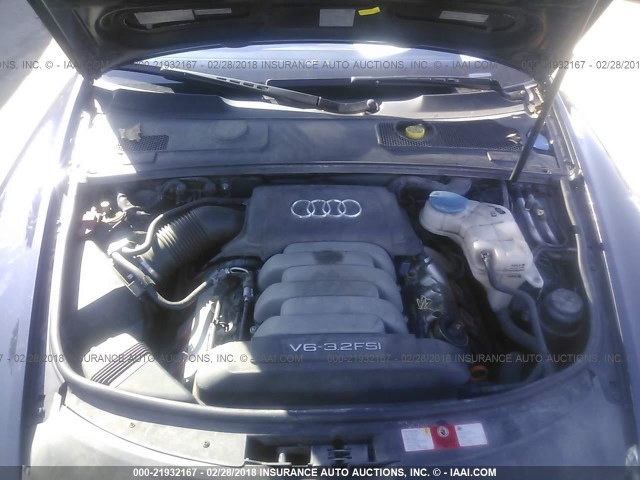 WAUDG74F26N063775 - 2006 AUDI A6 3.2 QUATTRO BLUE photo 10