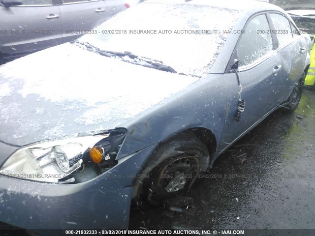 1G2ZF57B684161956 - 2008 PONTIAC G6 VALUE LEADER/BASE BLUE photo 6