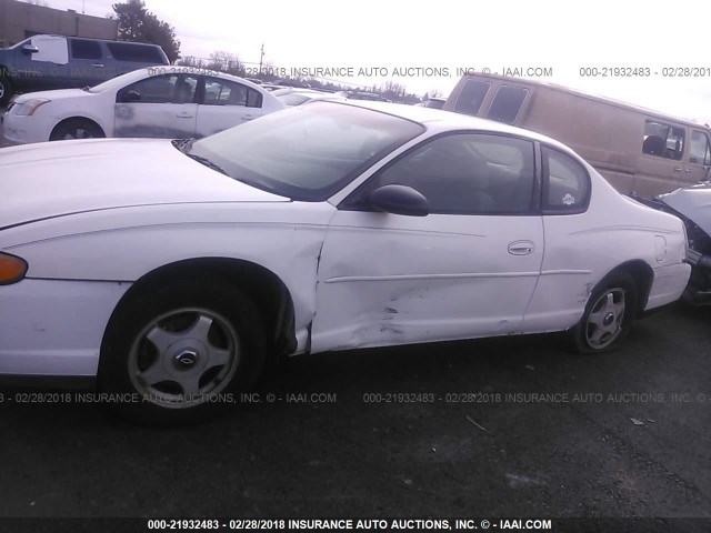 2G1WW12E939100320 - 2003 CHEVROLET MONTE CARLO LS WHITE photo 6