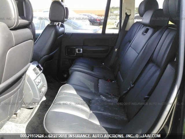 SALMF15498A283451 - 2008 LAND ROVER RANGE ROVER HSE BLACK photo 8