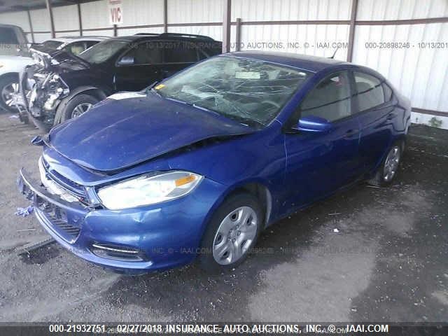 1C3CDFAA3DD333789 - 2013 DODGE DART SE/AERO BLUE photo 2