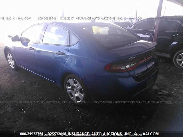 1C3CDFAA3DD333789 - 2013 DODGE DART SE/AERO BLUE photo 3