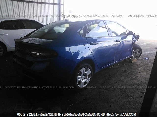 1C3CDFAA3DD333789 - 2013 DODGE DART SE/AERO BLUE photo 4