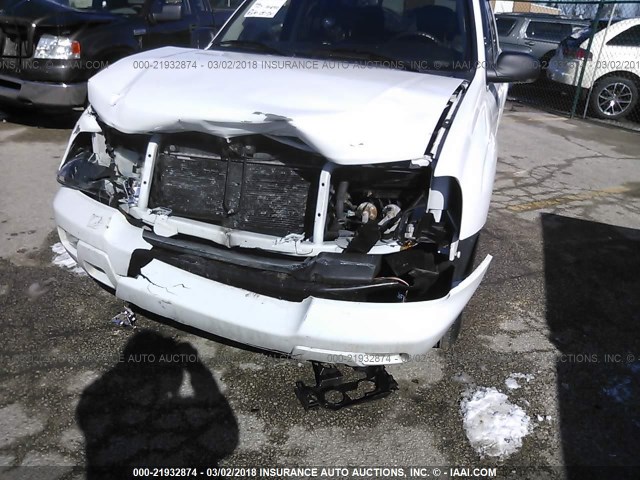 1GNDT13S282140814 - 2008 CHEVROLET TRAILBLAZER LS/LT WHITE photo 6