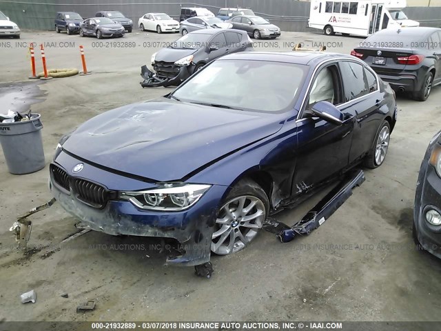 WBA8B3C5XGK384208 - 2016 BMW 340 I BLUE photo 2