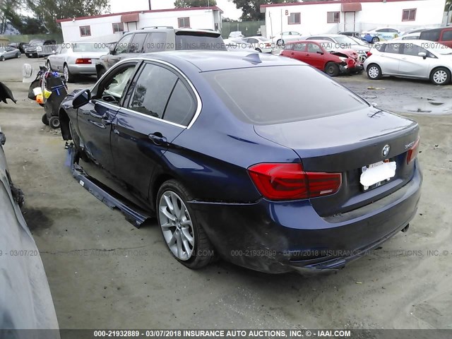 WBA8B3C5XGK384208 - 2016 BMW 340 I Կապույտ լուսանկար 3